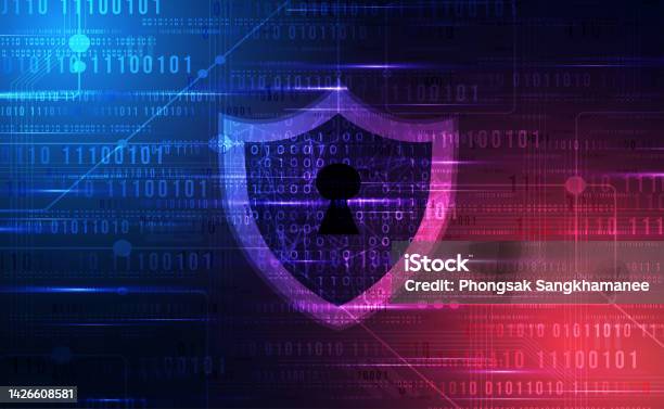 Data Security Technology Blue Background Ai Big Data Secure Crime Hack ...