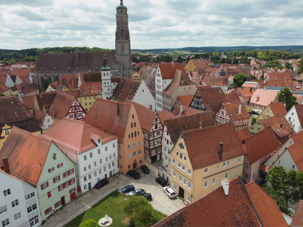 istock Aerial view of an ancient German city 1426609471