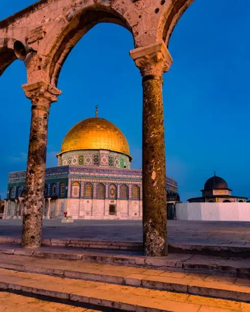 This shot was taken at the dome of the rock at Al Aqsa compound (Jerusalem ).