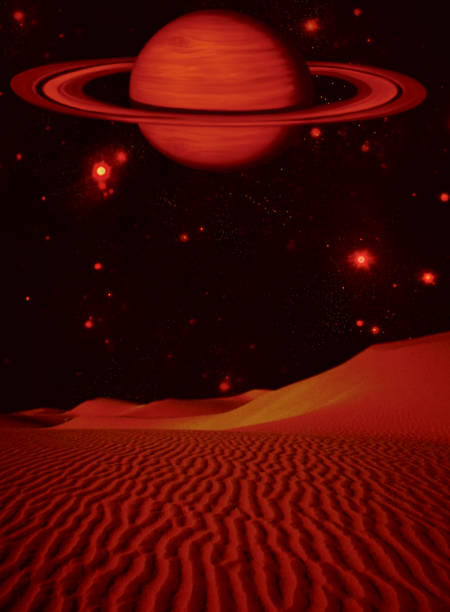 istock Saturn, outer space, galaxy, stars, illustration, realism, photo realistic, 1426622098