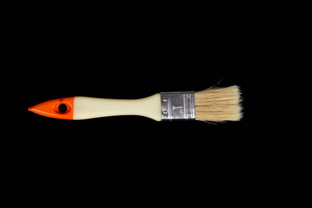 istock The brush is isolated on a black background. 1426627561
