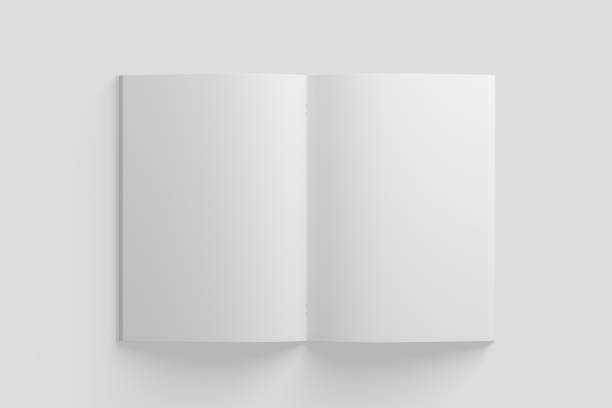 istock A4 A5 Magazine Brochure 3D Rendering White Blank Mockup 1426636473