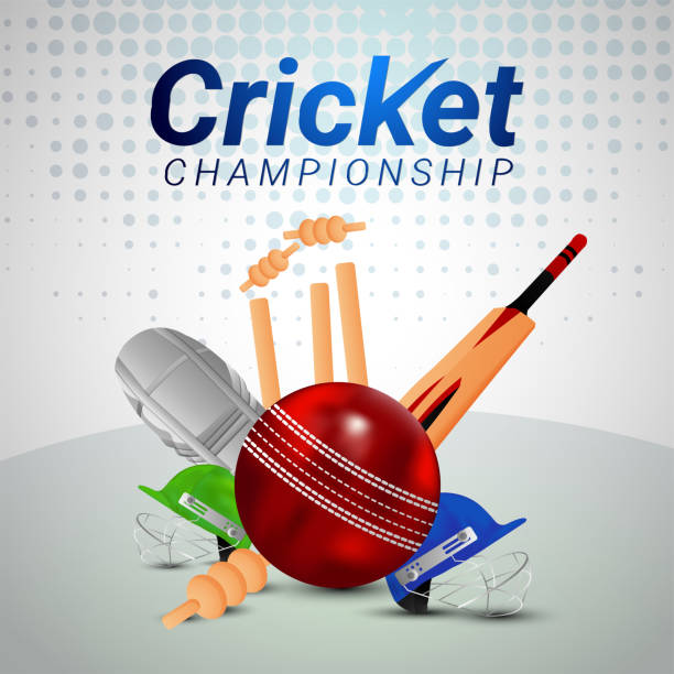 Cricket championship tournament match background Cricket championship tournament match background cricket stock stock illustrations
