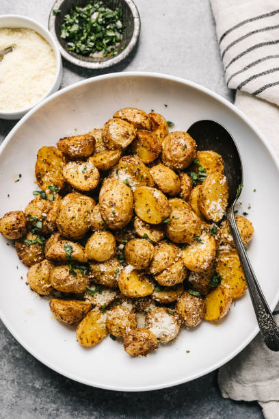 istock Cheese and Herb Air Fried Baby Yukon Potatoes 1426660926