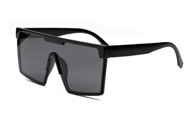 istock Side view photo of black colored polarized sunglasses for ecommerce isolated on white background 1426664598