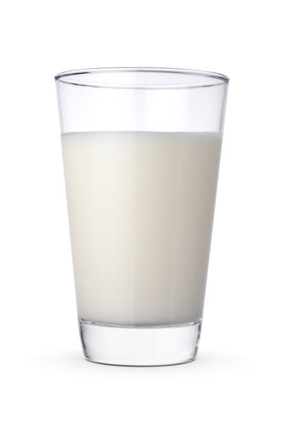 istock Glass of fresh milk isolated on white. 1426669847