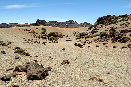 Stone desert around Teide volcano
