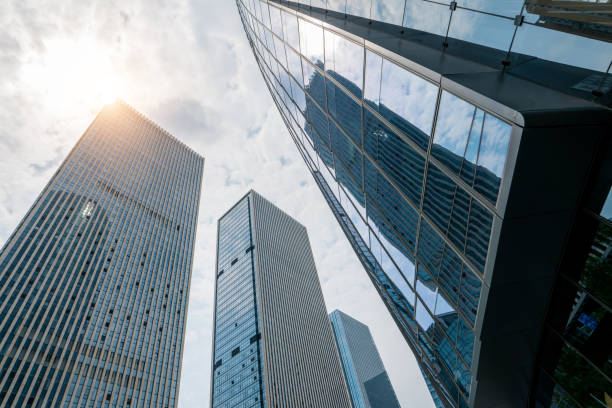 istock low angle view of modern office buildings 1426682491