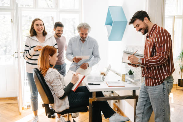 istock Morning briefing in the office 1426683333