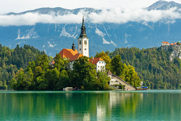 istock view over lake Bled in Slovenia 1426689779