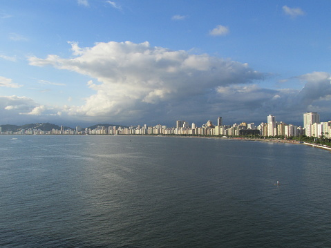 City of Santos, São Paulo, Brazil, view from the sea