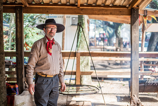 Portrait of a Gaucho at the Farroupilha Camp