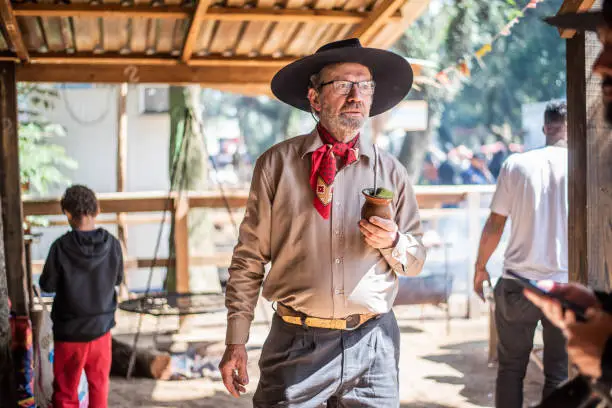 Portrait of a Gaucho at the Farroupilha Camp