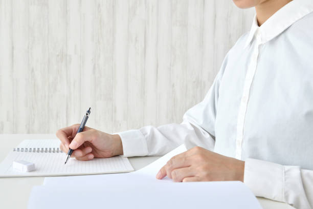 istock Woman studying alone in living room 1426727663