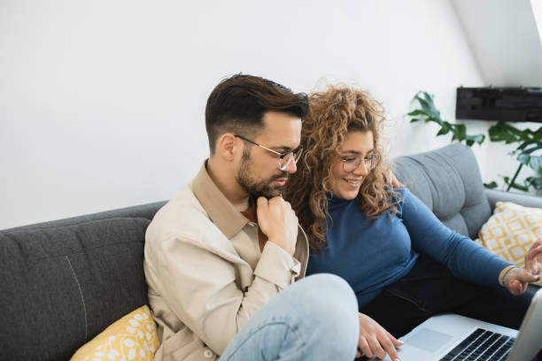 istock Couple freelancing from home together 1426728949
