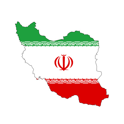 flag maps iran