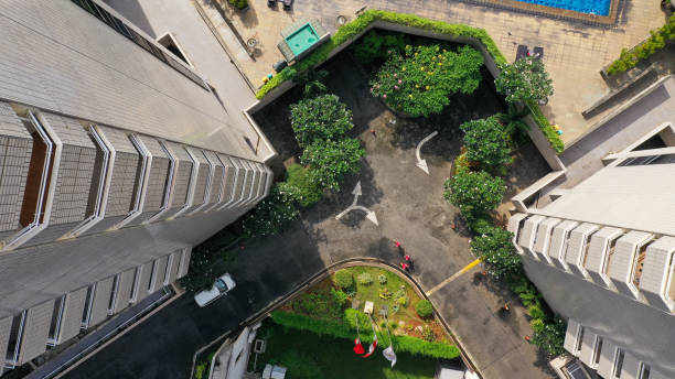 istock Top down view above tall buildings in Jakarta 1426756331