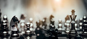istock chess board game concept for ideas and competition and strategy, business success concept, business competition planing teamwork strategic concept. 1426761519
