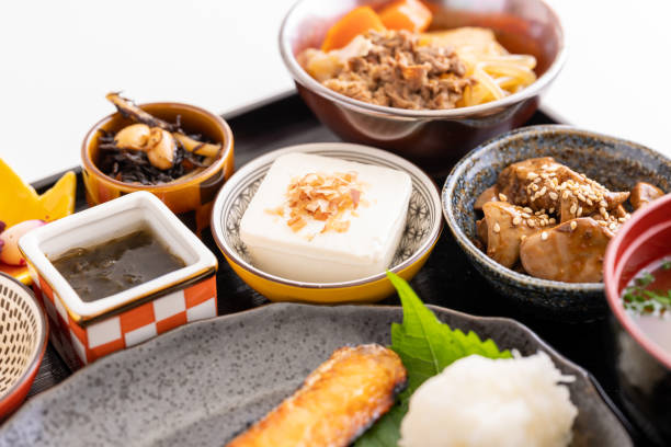 istock Colorful Japanese cuisine, breakfast, set meals 1426774408