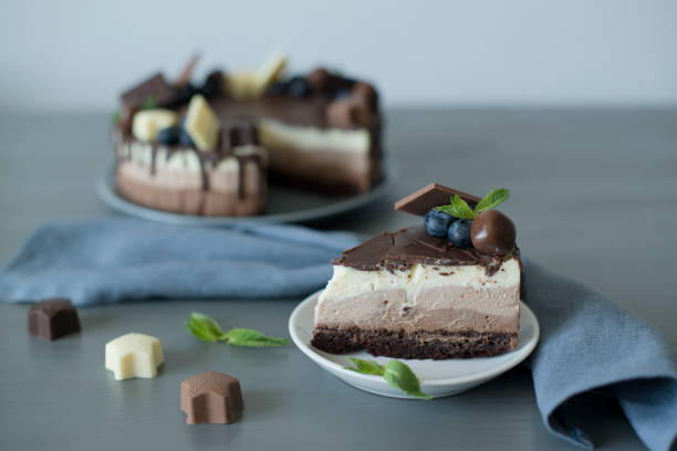 istock Baking cheesecake with chocolate and berries 1426789534