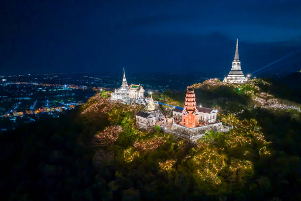 istock Above Phra Nakhon Khiri Historical Park at night. 1426790805