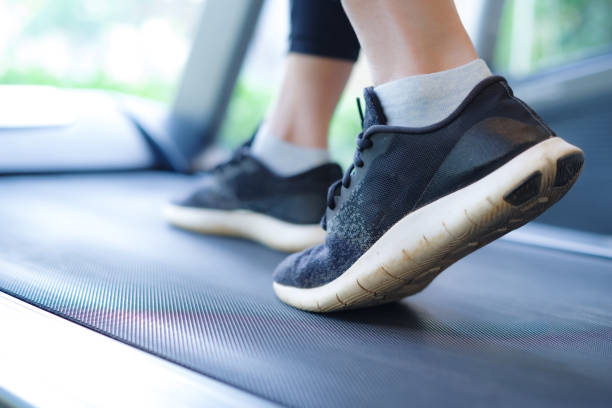 istock Woman exercising on a treadmill. 1426790849