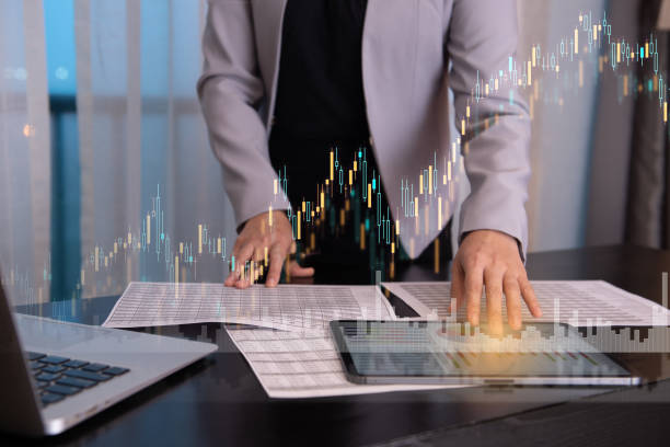 business financial investment stock photo