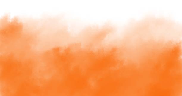 istock Orange watercolor background, orange background 1426794916