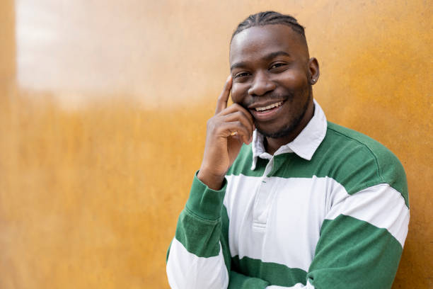 istock Happy man smiling in contemplation 1426804083