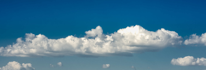 Beautiful clouds in the blue sky.