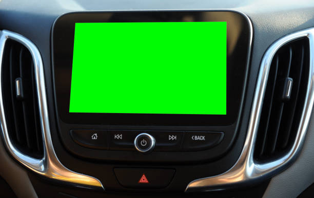 istock Green screen on cars touchscreen display 1426821291