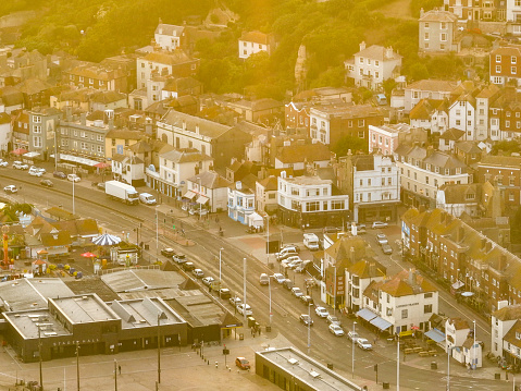 Hastings is a large seaside town and borough in East Sussex on the south coast of England