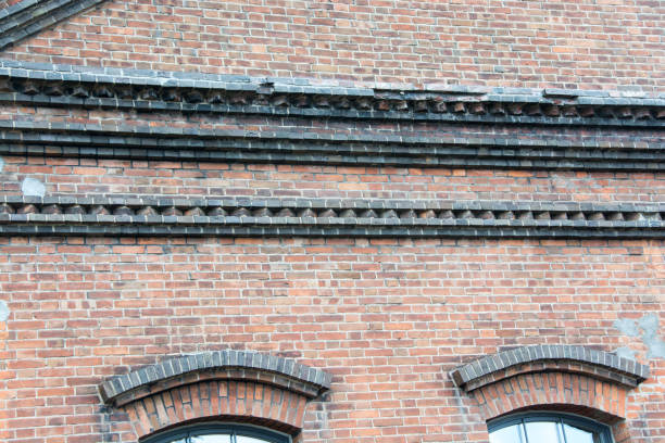Wall of an old brick warehouse