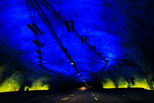 Lighting effects in the longest road tunnel in the world – the Lærdal Tunnel, Norway