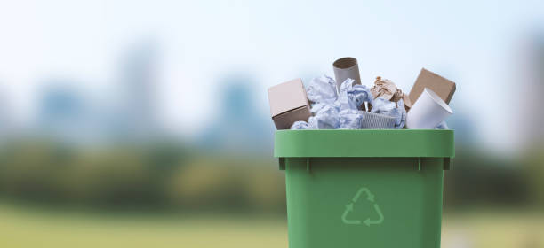 istock Garbage can full of paper waste 1426840078