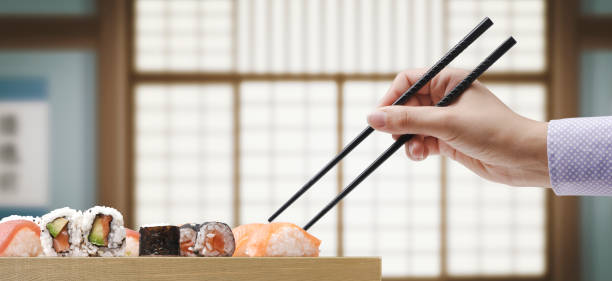 istock Sushi at the Japanese restaurant 1426845397