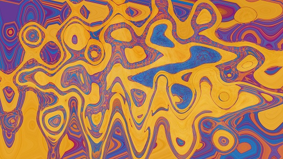 Psychedelic colourful abstract