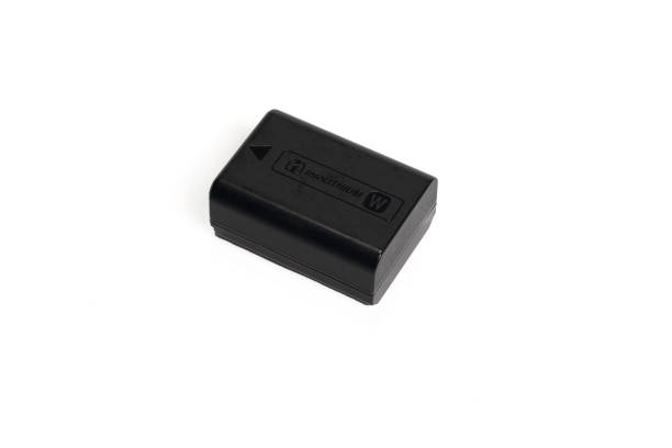 istock Li-on battery for the camera. Isolated on a white background 1426848952