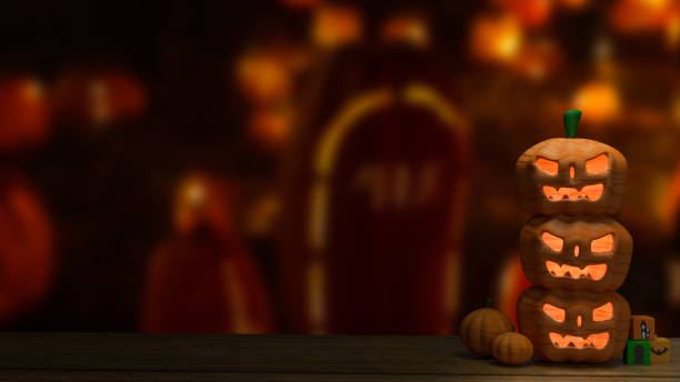 istock The halloween pumpkin for holiday concept 3d rendering 1426853688