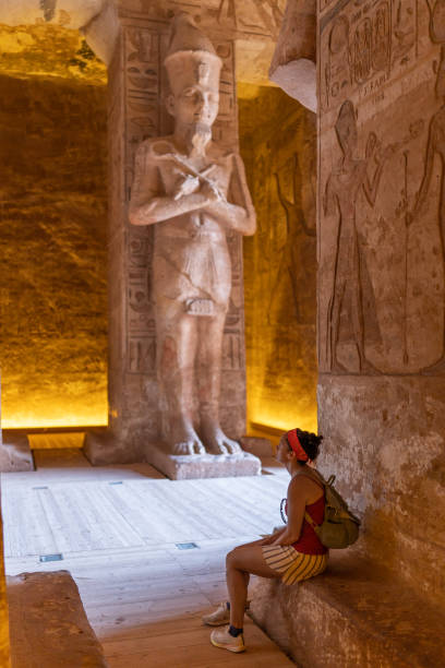 istock A woman seated inside an Egyptian temple 1426855667