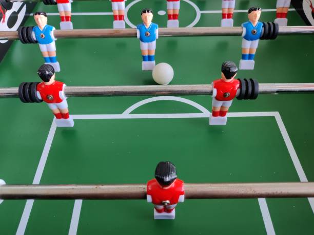 istock Arcade table soccer with tools for playing for office and home games. 1426862002