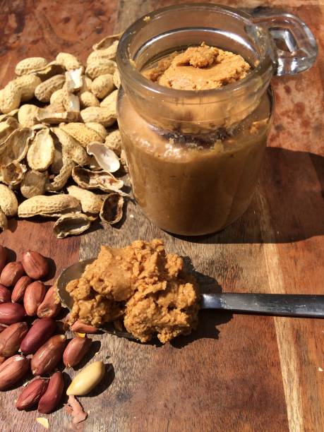 istock Homemade pure peanut butter in a jar 1426871977