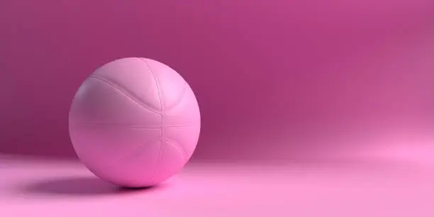 Photo of Pink basketball background