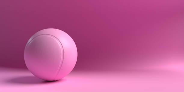 istock Pink tennis ball background 1426872636