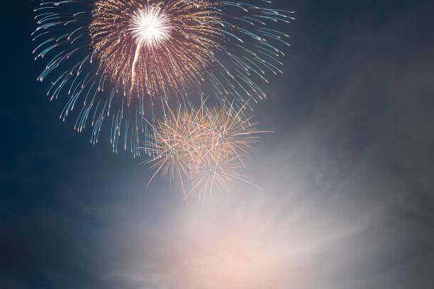 istock colorful fireworks on night sky 1426881459