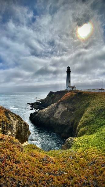istock pigeon point light station is a lighthouse built in 1871 to guide ships on the pacific coast of california and is the tallest lighthouse on the west coast of the united states. (colorized) 1426893210