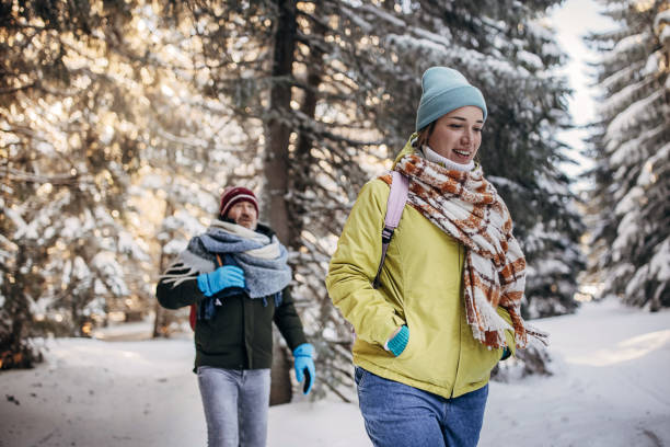 istock Hiking on mountain during winter 1426896825