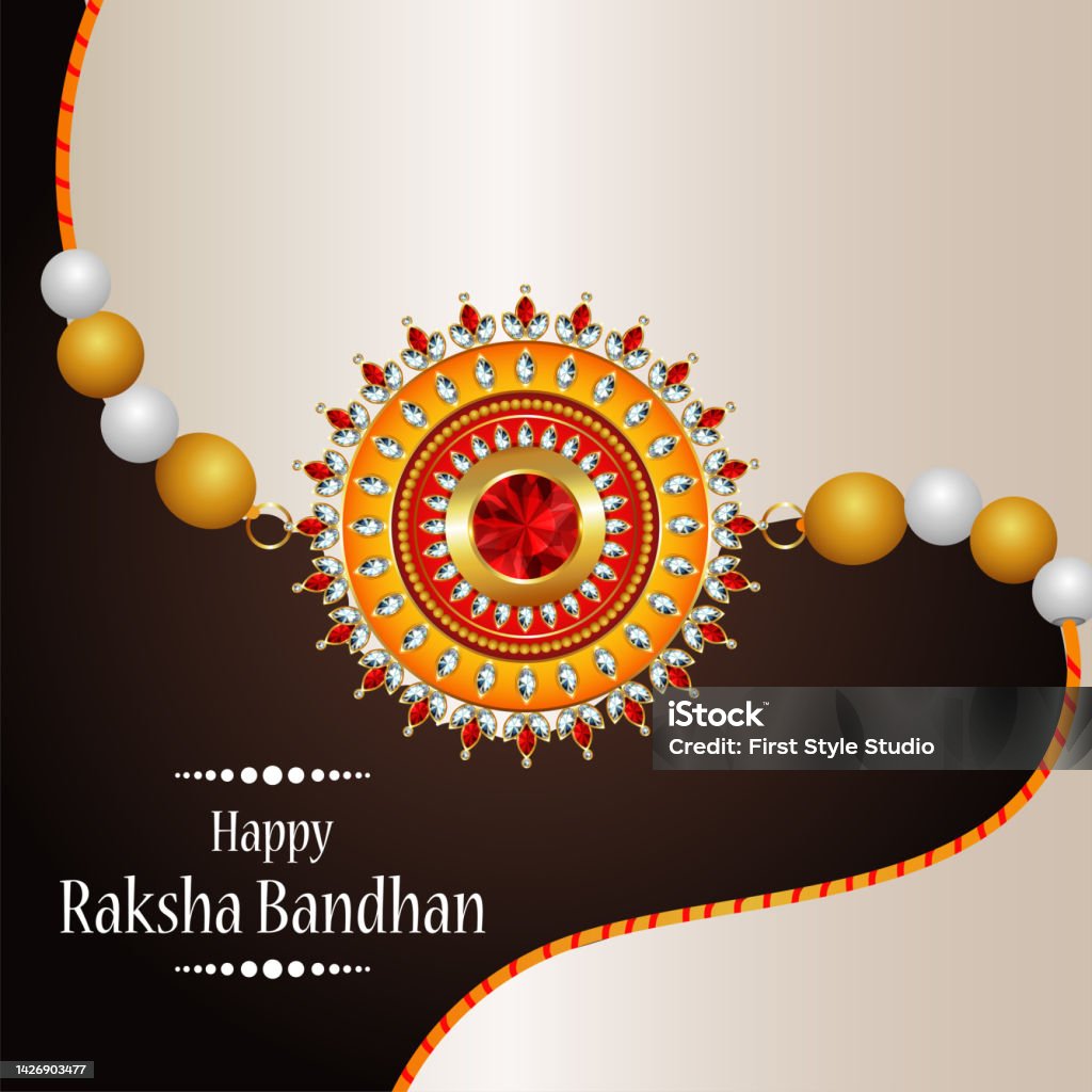 Indian Festival Happy Raksha Bandhan Celebration Greeting Card ...