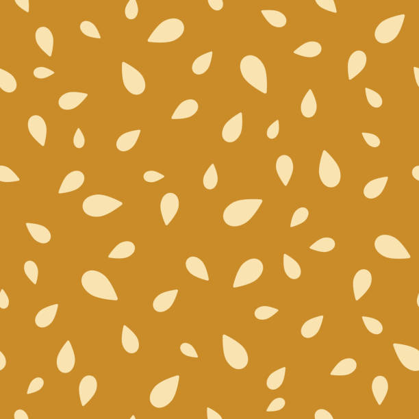 ilustrações de stock, clip art, desenhos animados e ícones de pumpkin seeds seamless pattern - pumpkin autumn pattern repetition