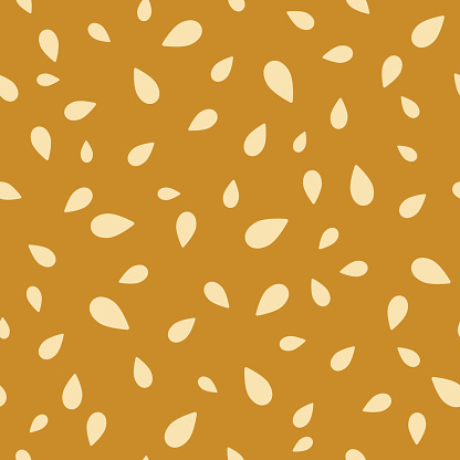 Seamless pattern of Pumpkin seeds